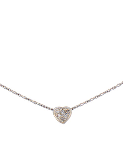 Necklace 14K Diamond Heart Pendant Necklace