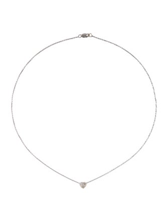 Necklace 14K Diamond Heart Pendant Necklace