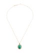 Necklace Kyle Chan 14K Malachite & Diamond Scarab Pendant Necklace