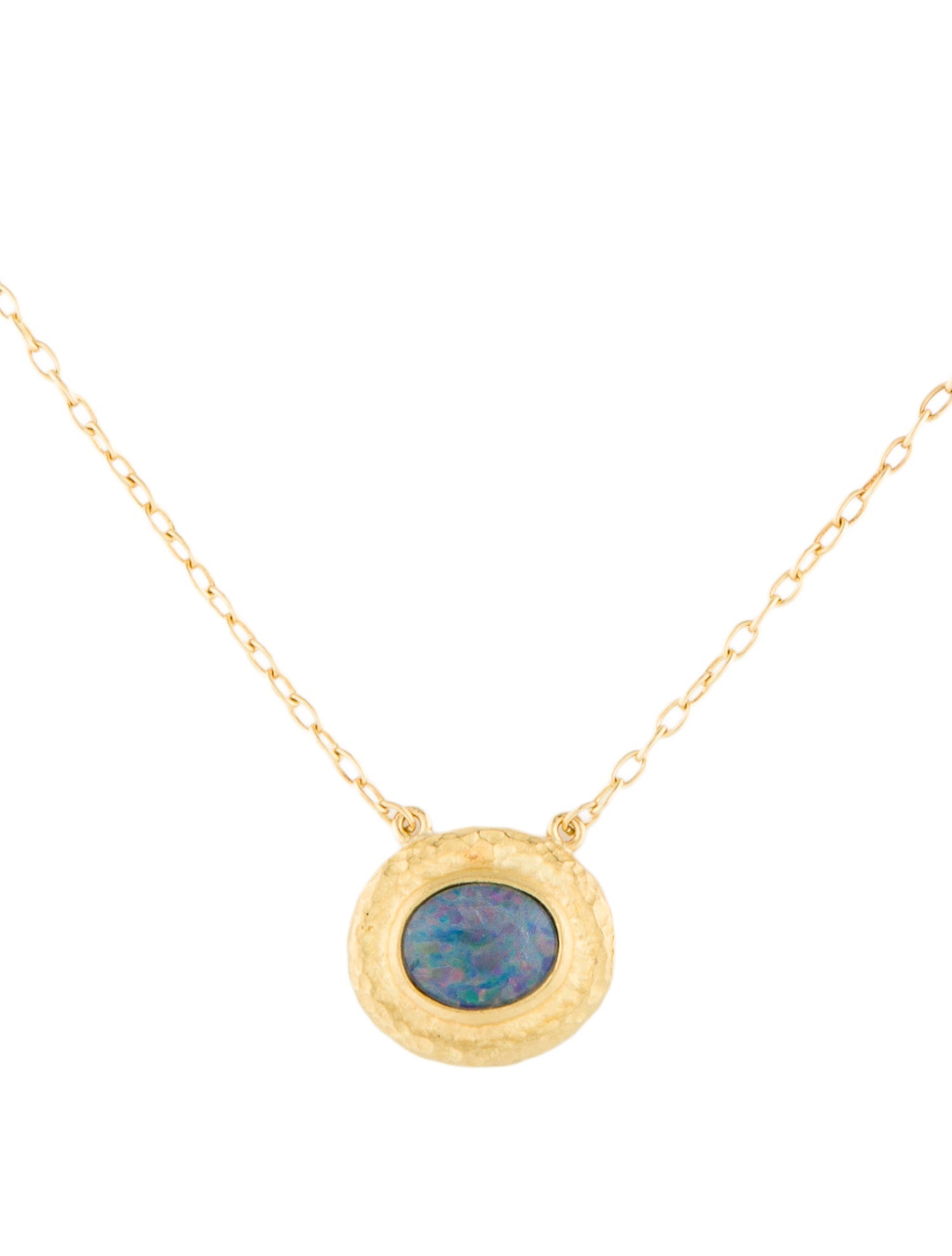 Necklace 22K Opal Triplet Pendant
