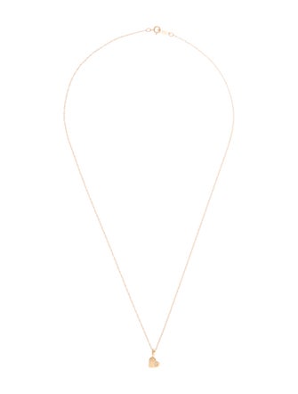 Necklace 14K Diamond Heart Pendant Necklace