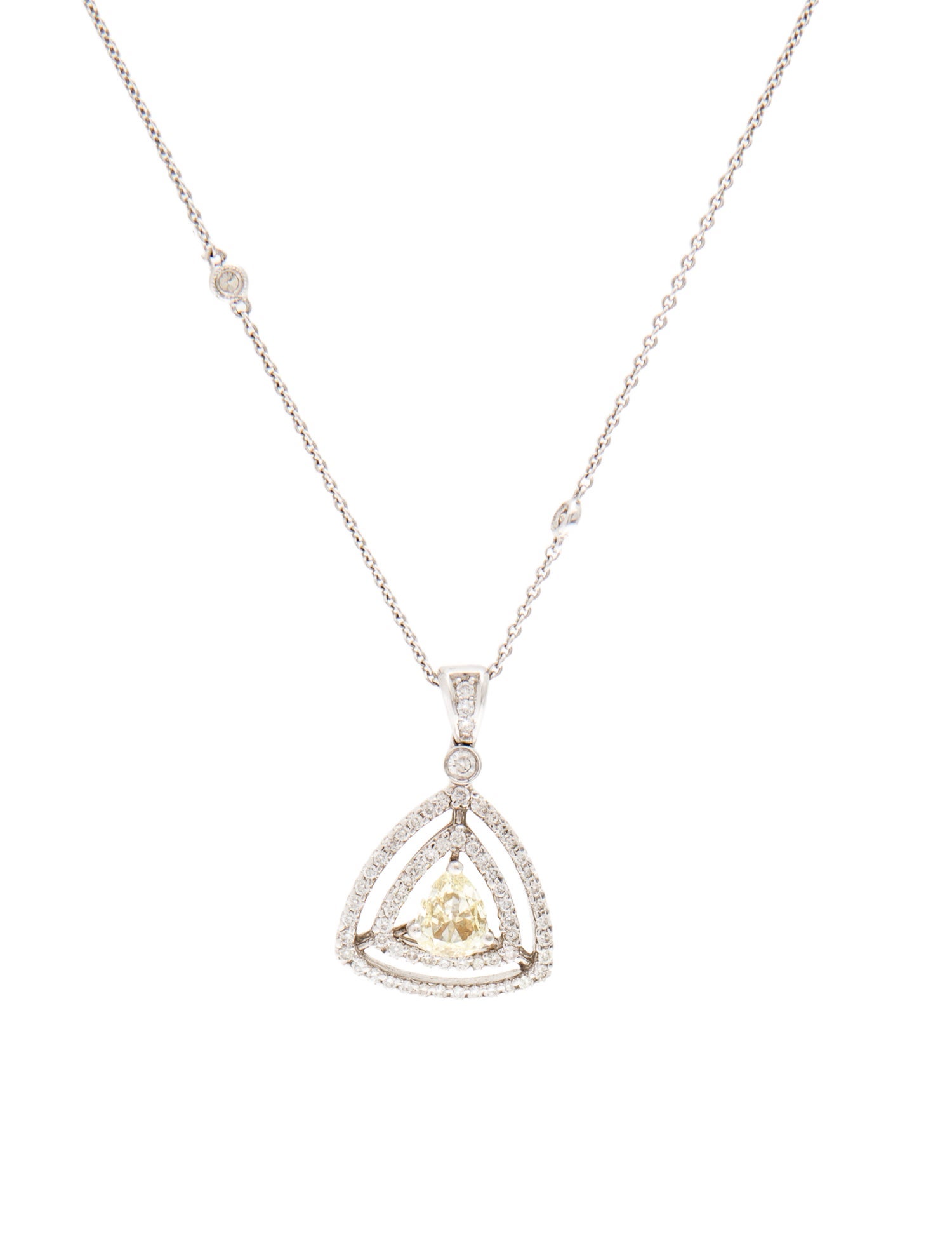Necklace 18K Diamond Pendant Necklace