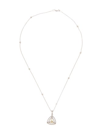 Necklace 18K Diamond Pendant Necklace