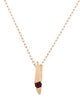 Necklace 14K Ruby Pendant Necklace