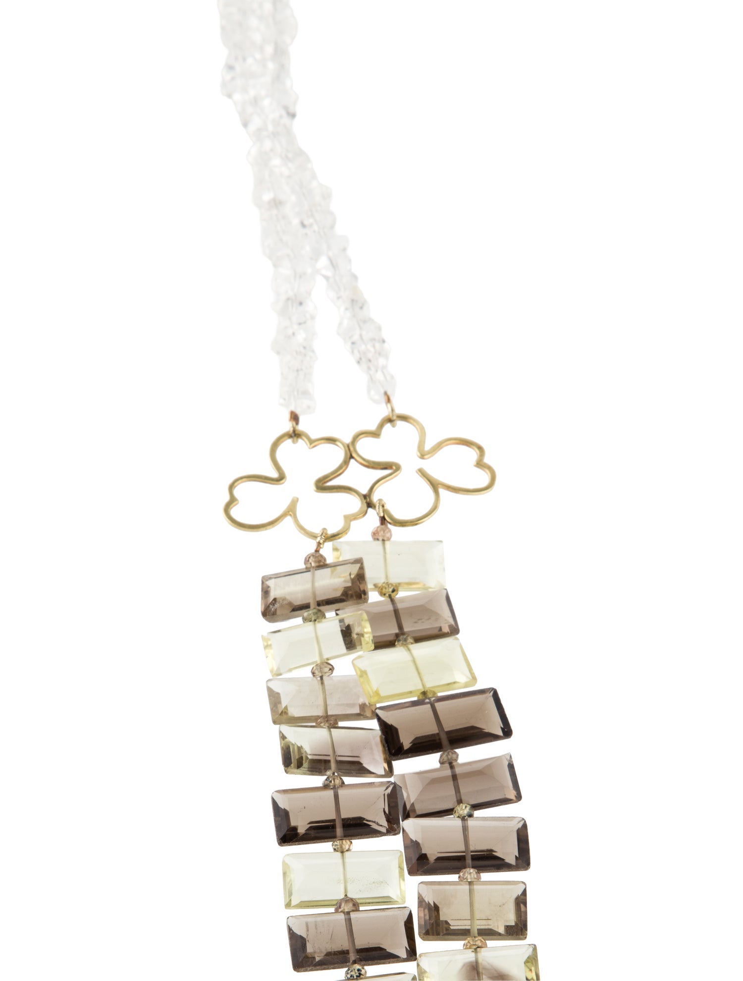 Necklace 18K Multistone Double Strand Necklace