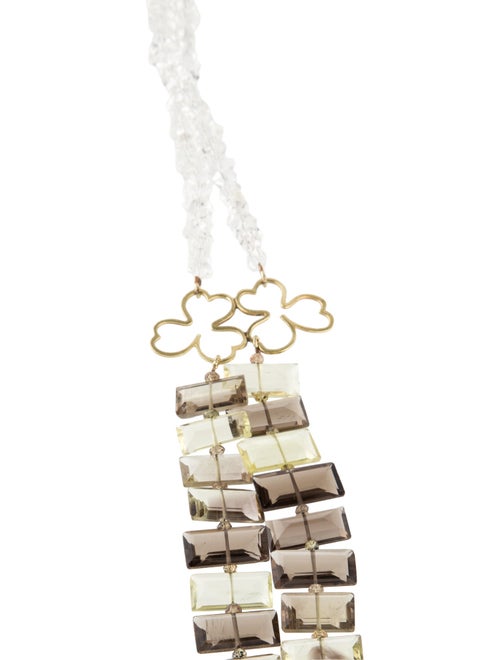 Necklace 18K Multistone Double Strand Necklace