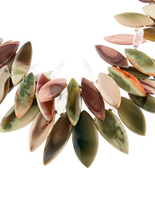 Necklace Joan Hornig 18K Jasper & Quartz Double Strand Necklace