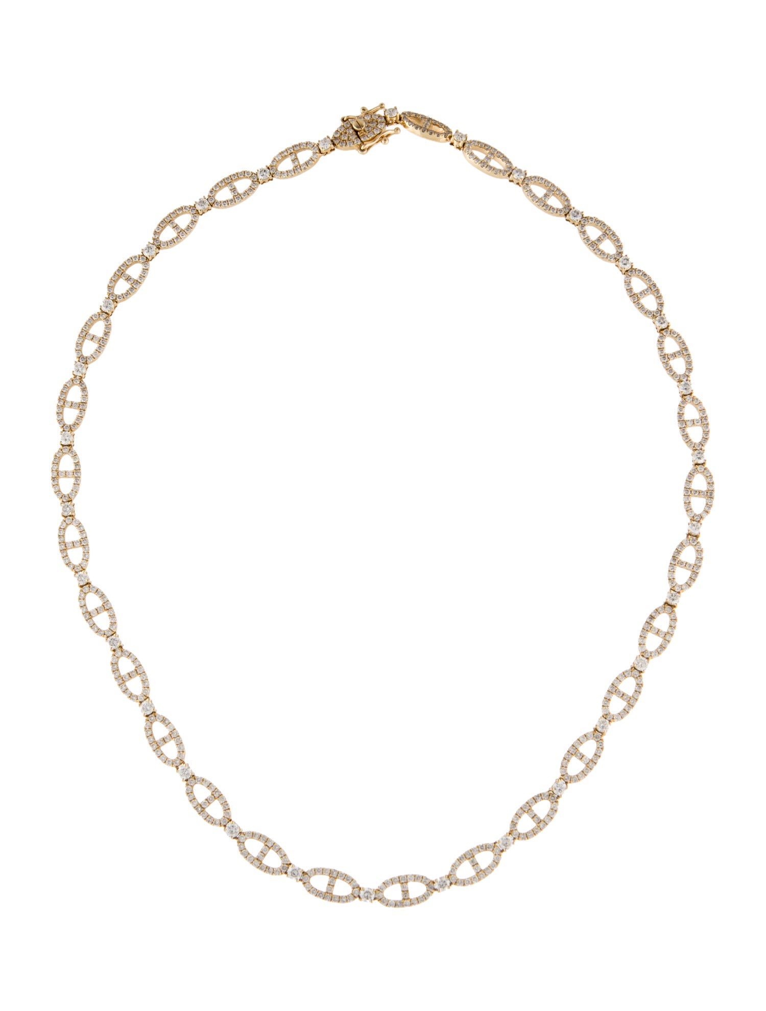 Necklace 14K 10.00ctw Diamond Link