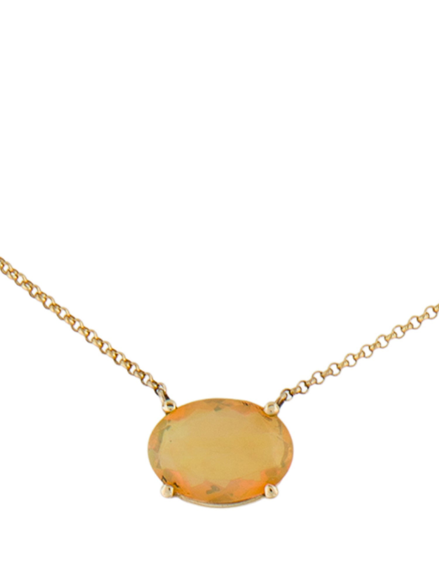 Necklace 14K Opal Pendant
