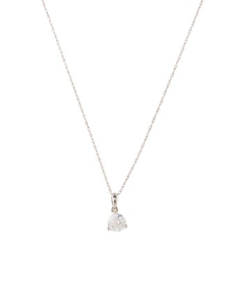 Necklace 14K Lab-Grown Diamond Solitaire Pendant Necklace