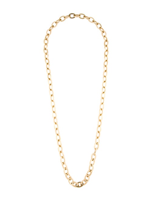 Necklace 14K Oval Link Long Chain Necklace