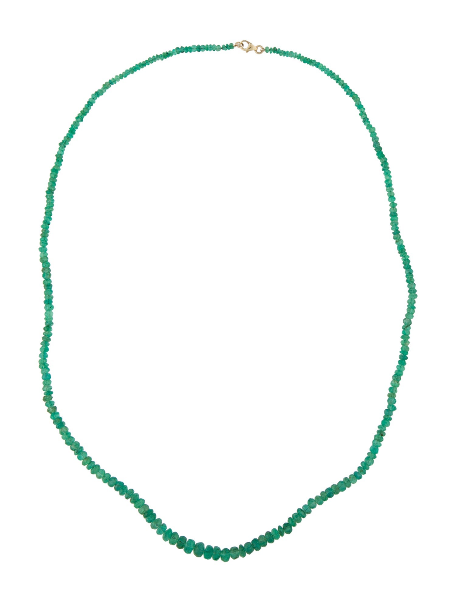 Necklace 14K Emerald Bead