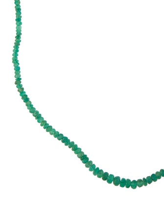 Necklace 14K Emerald Bead Necklace
