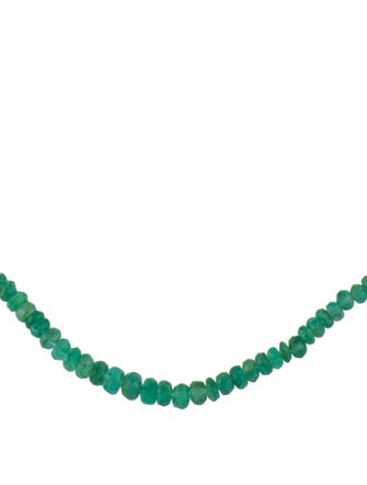 Necklace 14K Emerald Bead Necklace