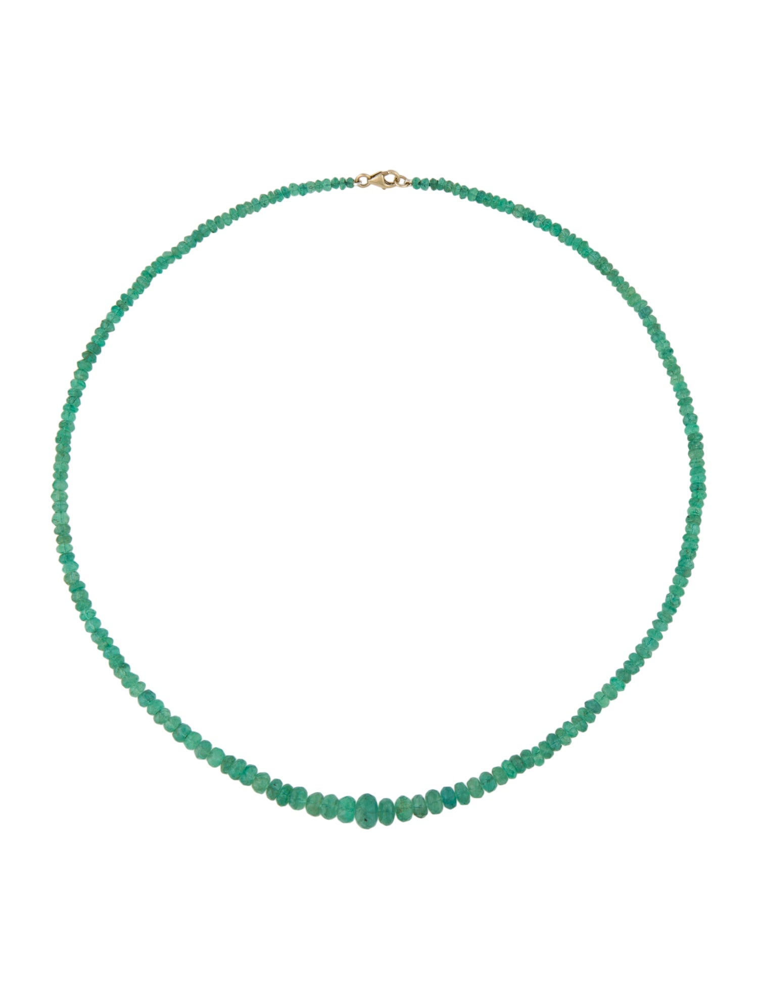 Necklace 14K Emerald Bead
