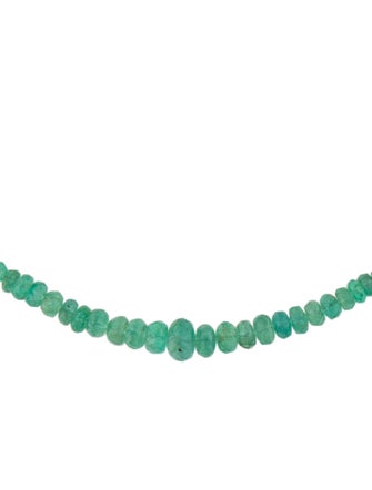 Necklace 14K Emerald Bead Necklace