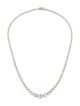 Necklace 18K 7.56ctw Graduated Diamond Riviera Necklace