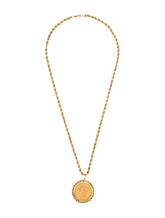 Necklace Liberty Head Coin Pendant Necklace