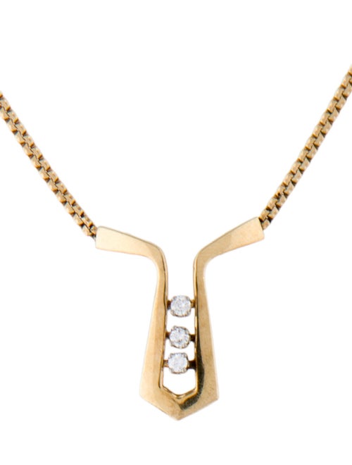 Necklace 14K Diamond Pendant Necklace