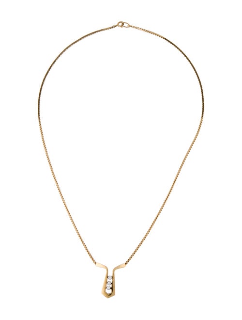 Necklace 14K Diamond Pendant Necklace