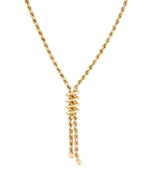 Necklace 14K Rope Chain Pendant Necklace