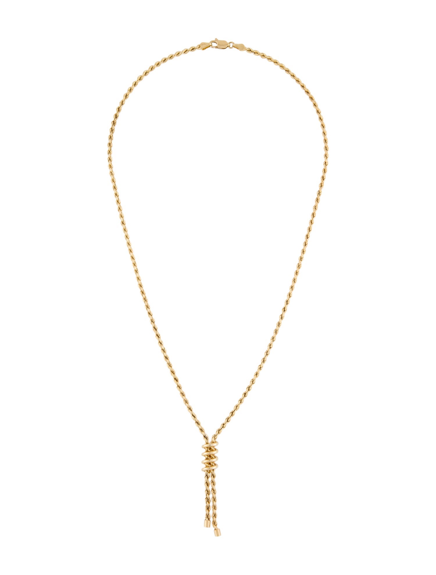 Necklace 14K Rope Chain Pendant