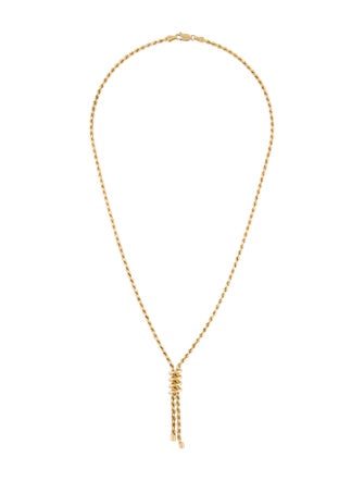 Necklace 14K Rope Chain Pendant Necklace