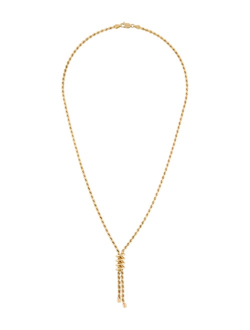 Necklace 14K Rope Chain Pendant Necklace