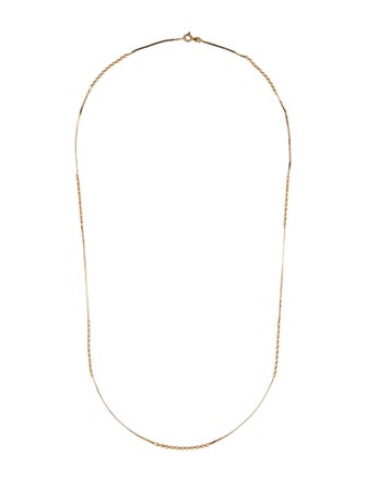 Necklace 14K Beaded Chain Necklace