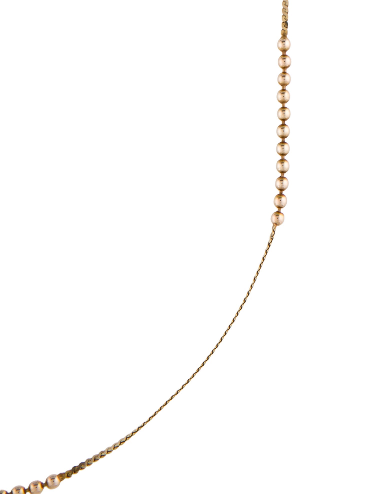 Necklace 14K Beaded Chain
