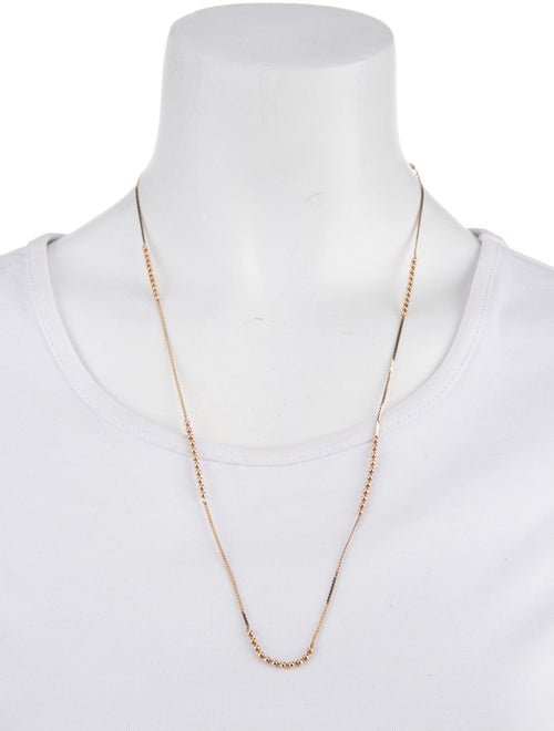 Necklace 14K Beaded Chain Necklace