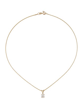 Necklace 18K Diamond Solitaire Pendant Necklace