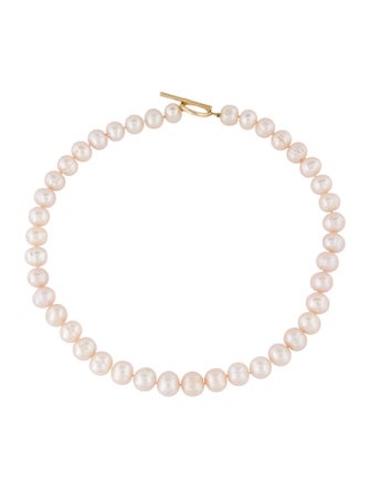 Necklace 14K Pearl Toggle Beaded Strand