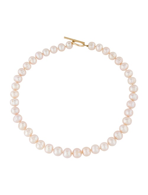Necklace 14K Pearl Toggle Beaded Strand