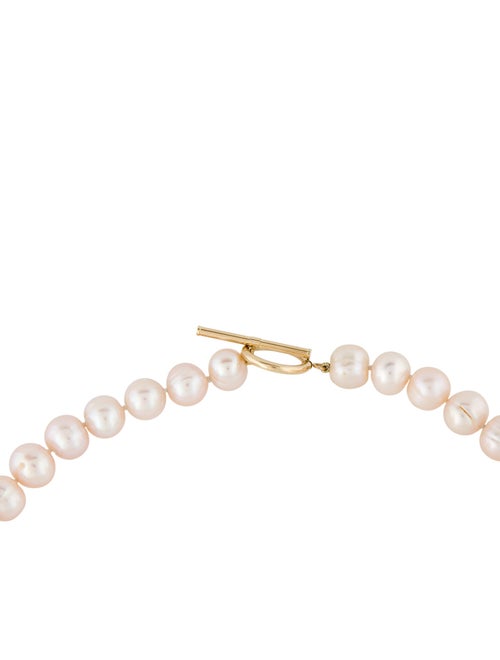Necklace 14K Pearl Toggle Beaded Strand