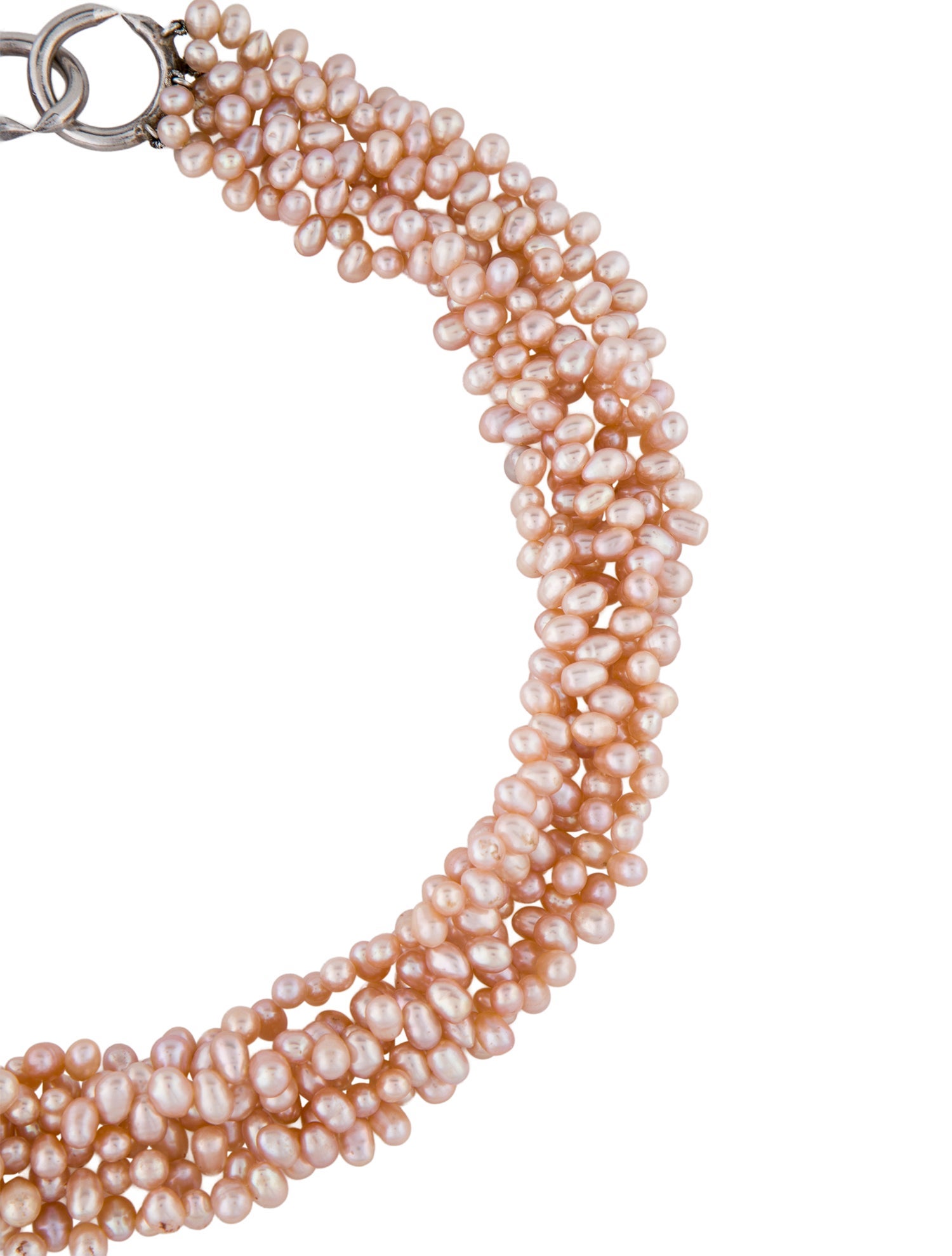 Necklace Pearl Multistrand Bead Collar