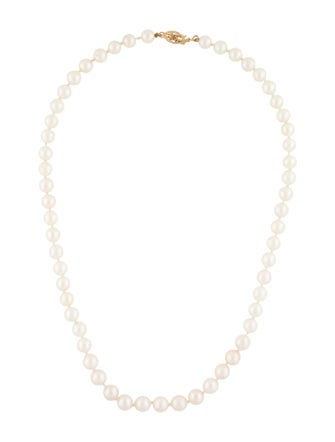 Necklace 14K Pearl Bead Strand Necklace