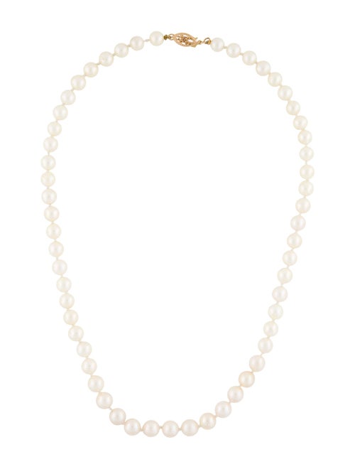 Necklace 14K Pearl Bead Strand Necklace