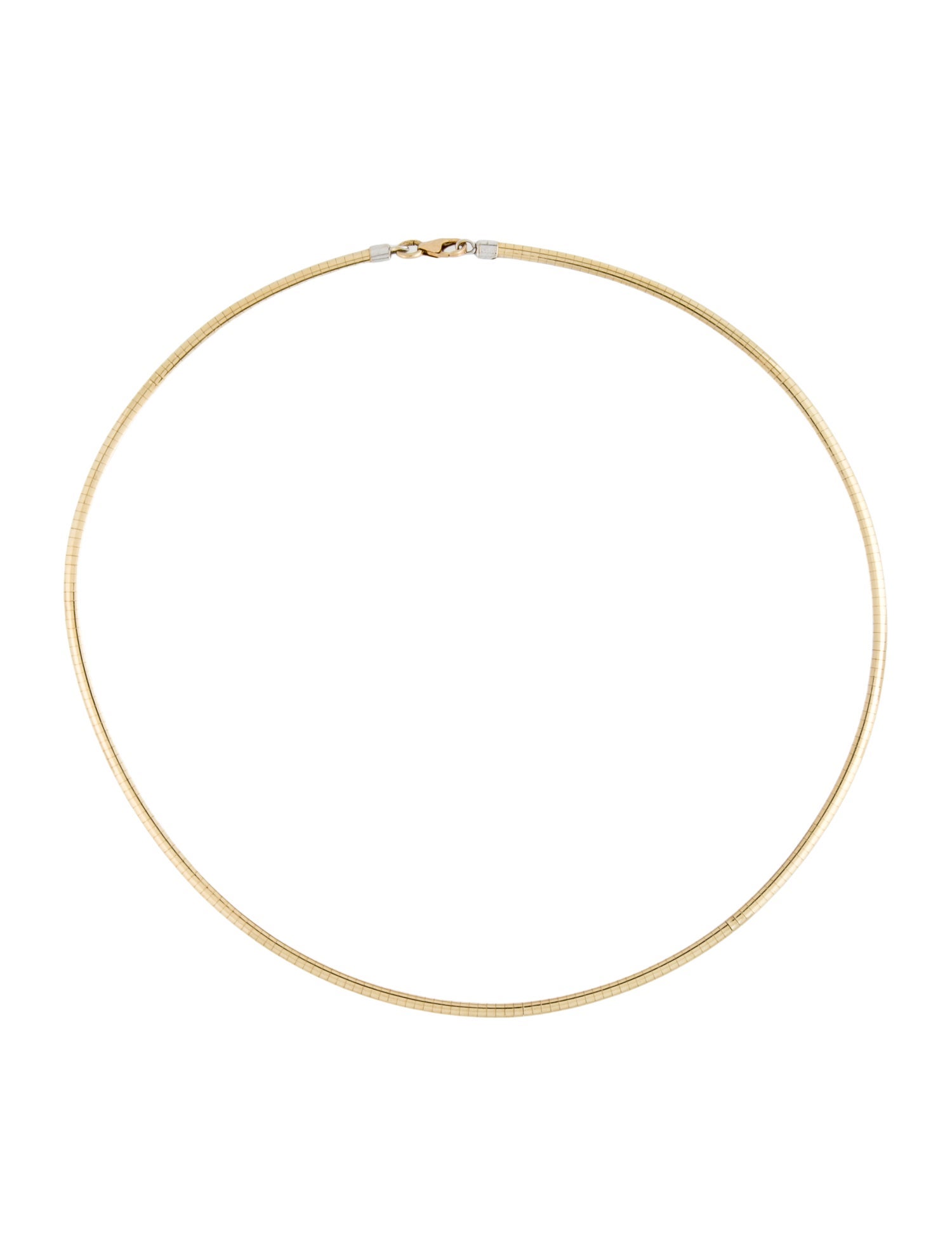Necklace 14K Two-Tone Omega Chain