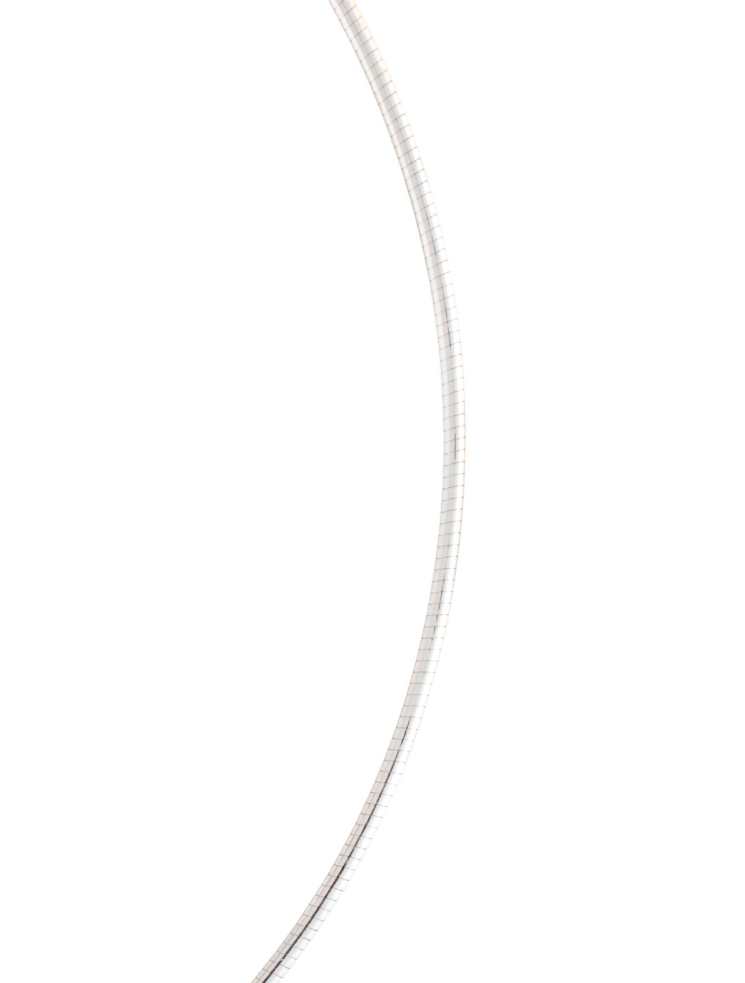 Necklace 14K Two-Tone Reversible Omega Chain