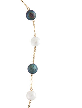 Necklace 14K Pearl Station Necklace