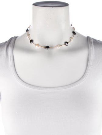 Necklace 14K Pearl Station Necklace