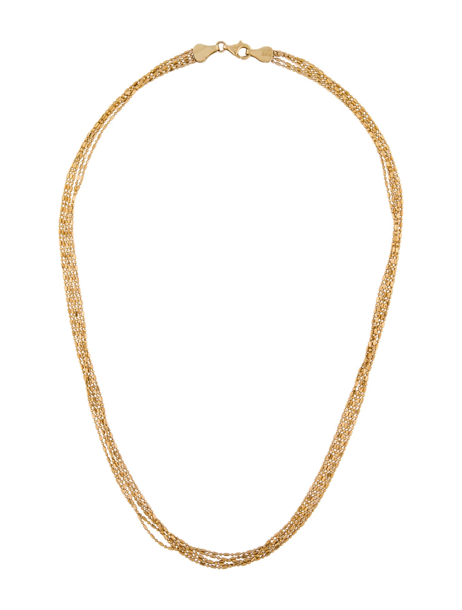 Necklace 14K Chain Multistrand