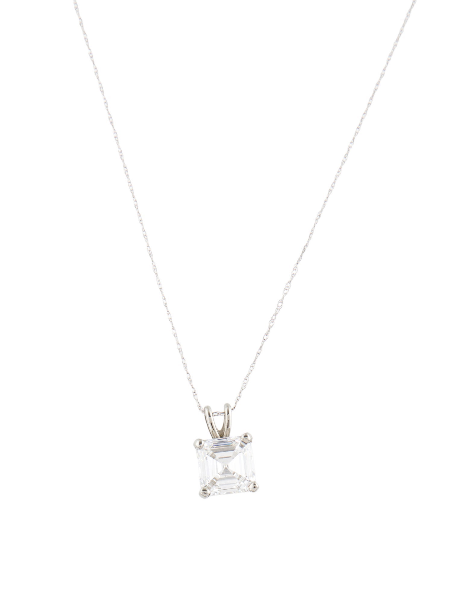 Necklace 14K 2.74ct Lab-Grown Diamond Pendant