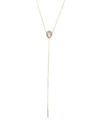 Necklace 18K Diamond Lariat Necklace