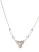 Necklace 14K Diamond Petal Pendant Necklace