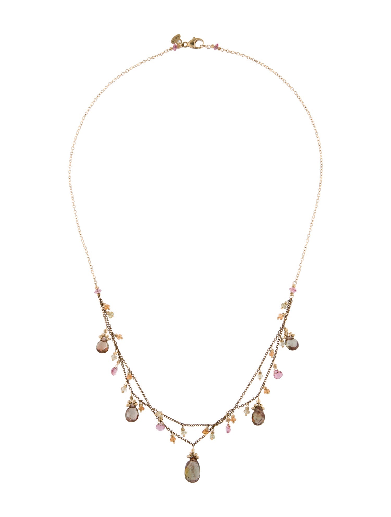 Necklace Bo J.C. 14K Multistone Collar Necklace