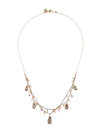 Necklace Bo J.C. 14K Multistone Collar Necklace