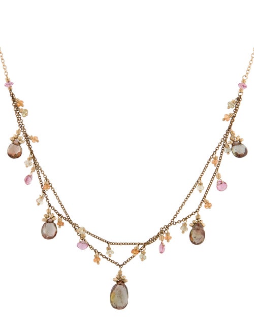 Necklace Bo J.C. 14K Multistone Collar Necklace