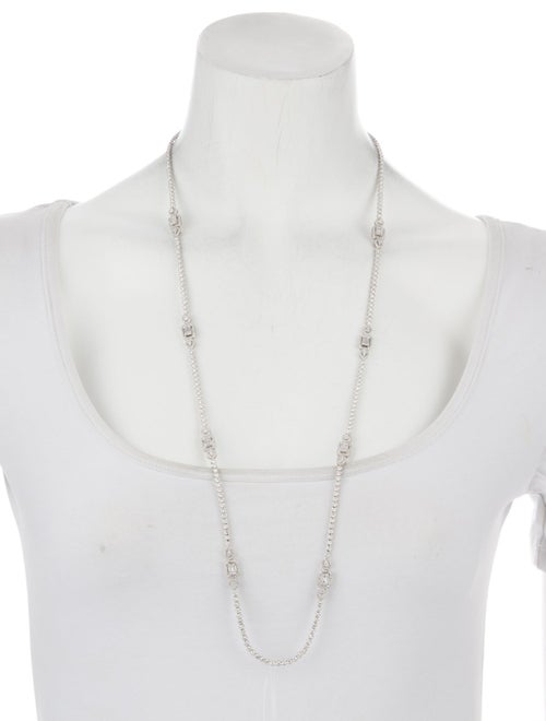 Necklace 18K 18.93ctw Diamond Long Station Necklace